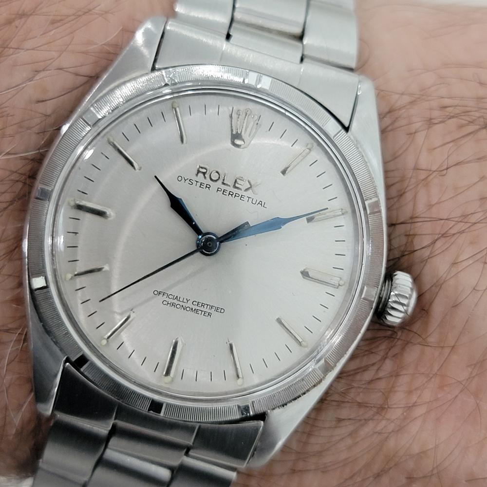 Rolex Oyster Perpetual Ref 6565 34mm Mens Automatic 1950s Swiss Vintage RA547S For Sale 10