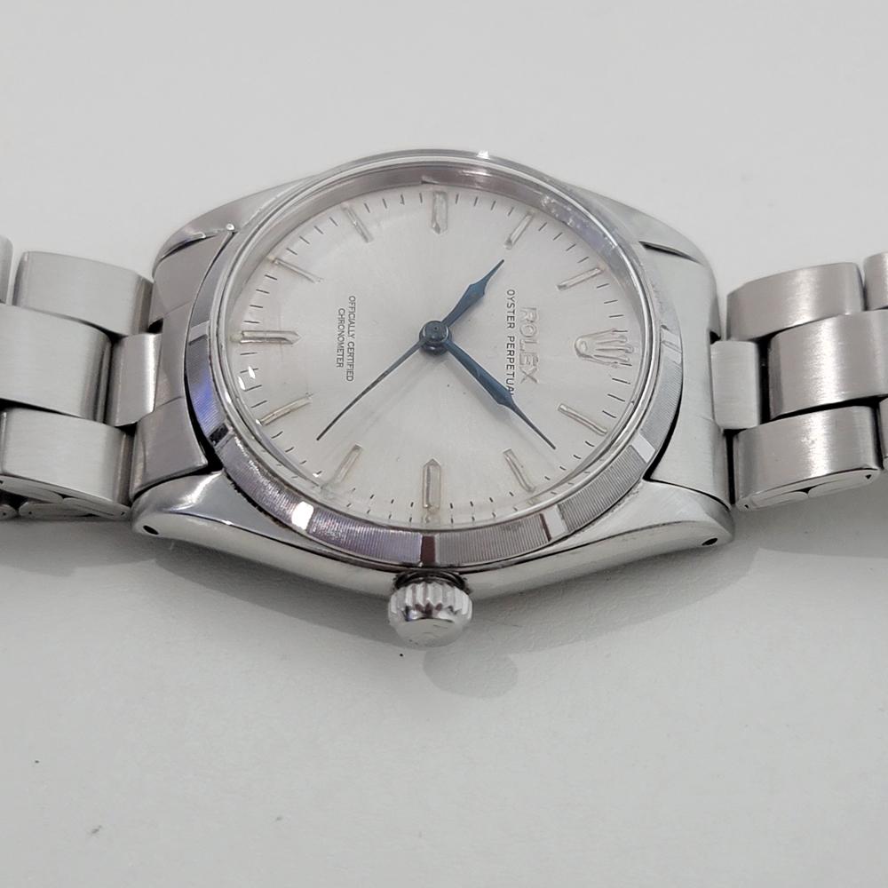 Rolex Oyster Perpetual Ref 6565 34mm Mens Automatic 1950s Swiss Vintage RA547S For Sale 2