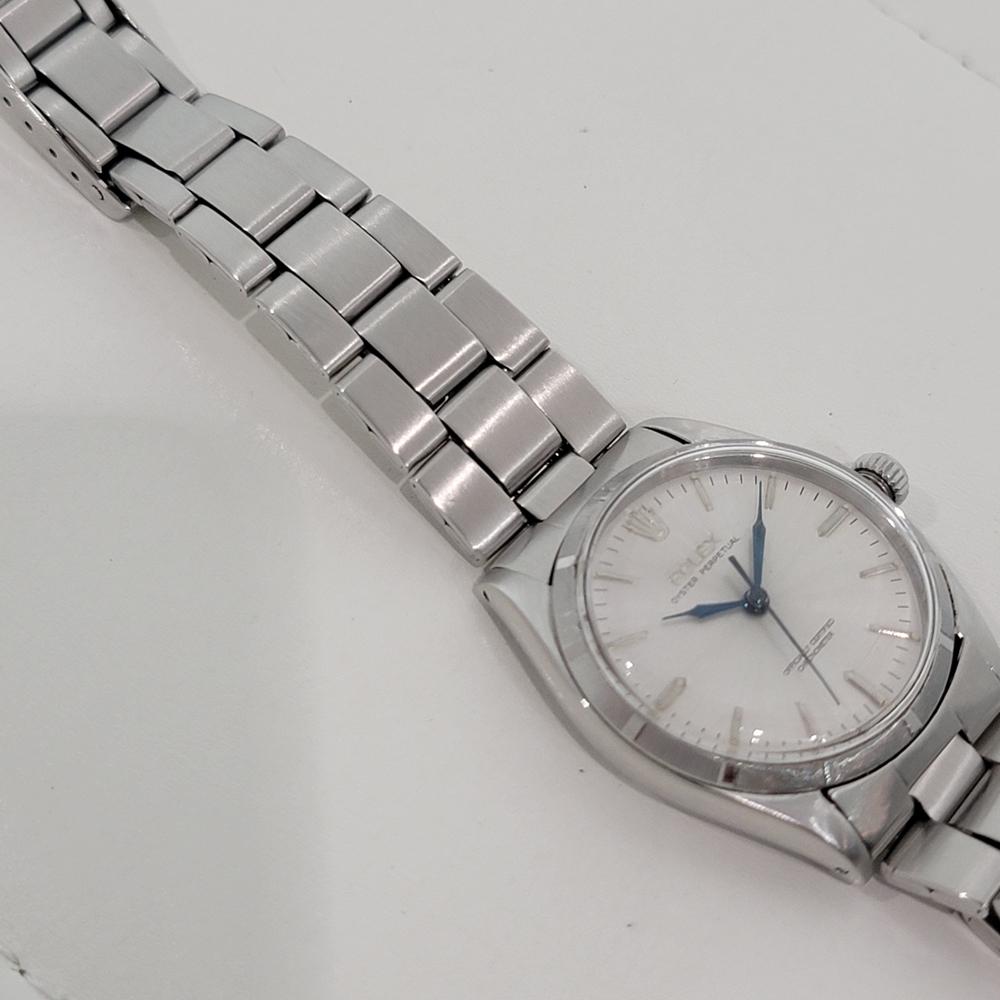 Rolex Oyster Perpetual Ref 6565 34mm Mens Automatic 1950s Swiss Vintage RA547S For Sale 3