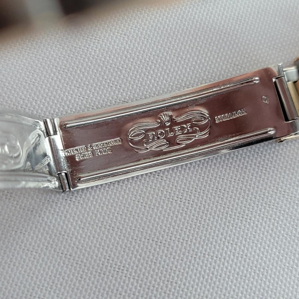 Rolex Oyster Perpetual Ref 6581 34mm Mens 14k SS 1960s Vintage Automatic RA665 For Sale 6