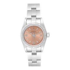 Rolex Oyster Perpetual Salmon Dial Oyster Bracelet Ladies Watch 67230
