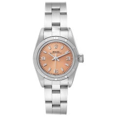 Rolex Oyster Perpetual Salmon Dial Oyster Bracelet Ladies Watch 67230