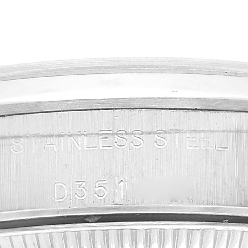 Rolex Montre Oyster Perpetual en acier avec cadran saumon et lunette brillante, pour femmes 76080 3
