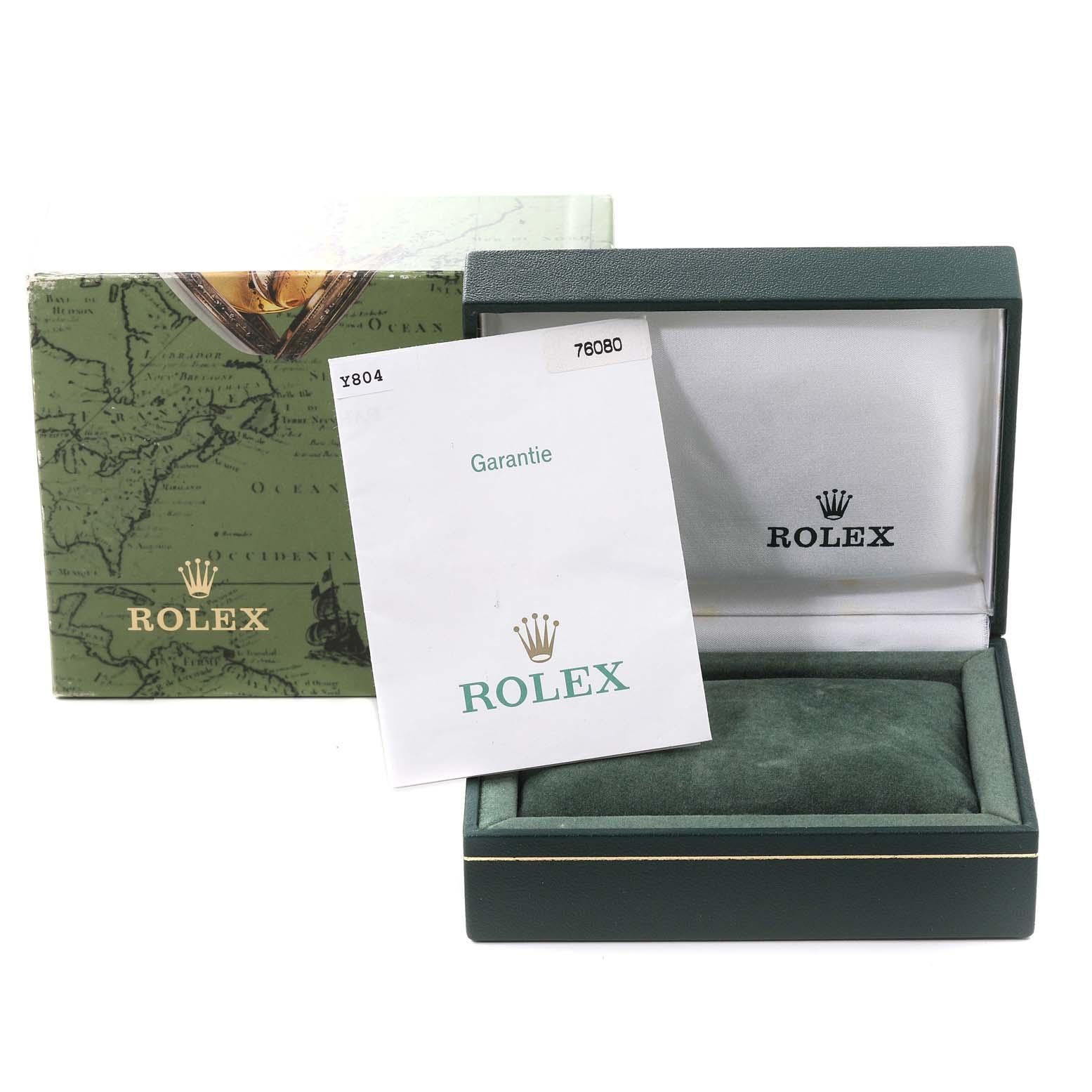 Rolex Oyster Perpetual Salmon Dial Steel Ladies Watch 76080 Box Papers 8