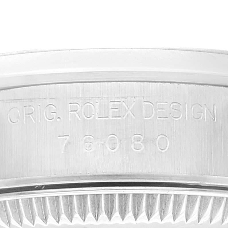 Rolex Oyster Perpetual Salmon Dial Steel Ladies Watch 76080 Box Papers 3