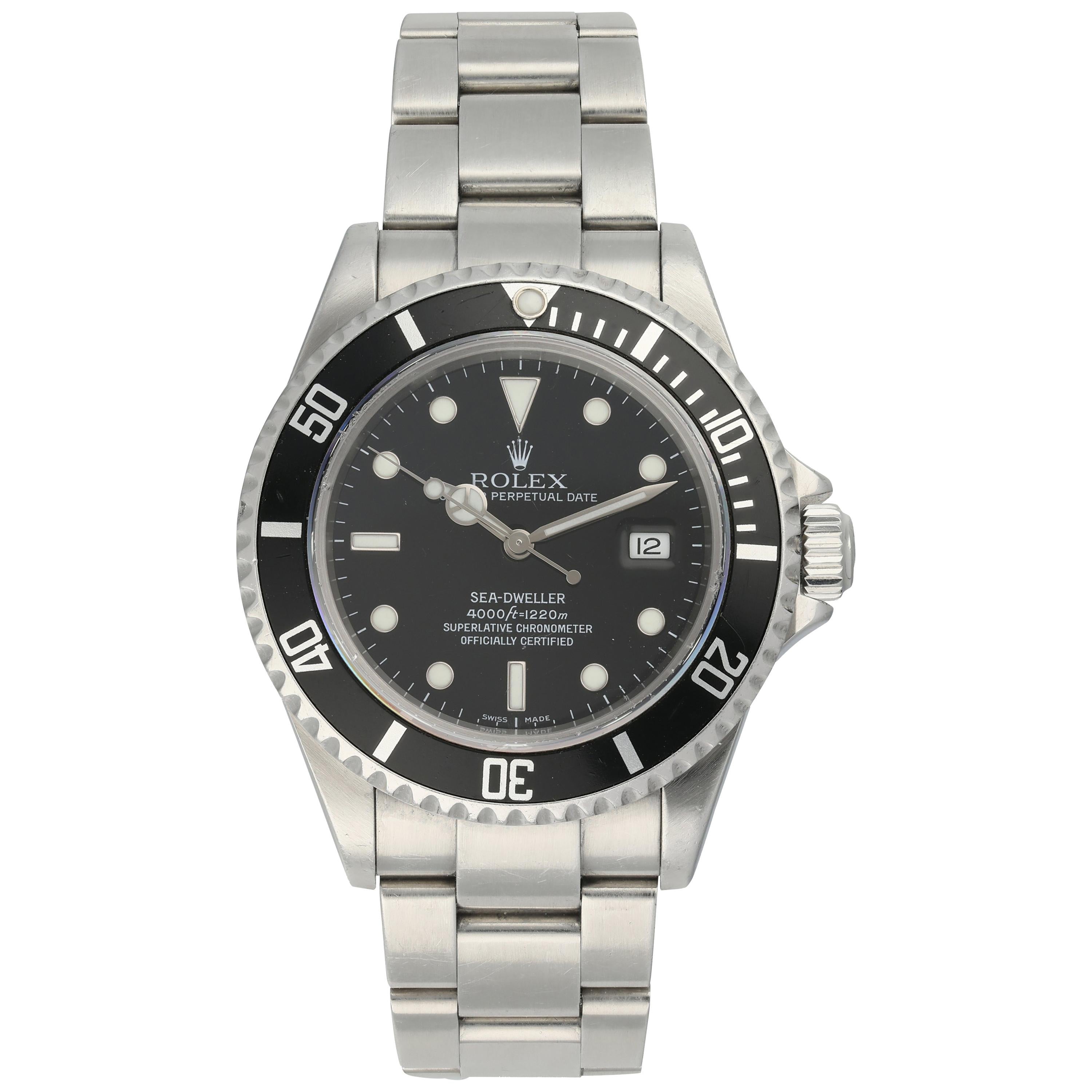 Rolex Oyster Perpetual Sea-Dweller 16600 Men's Watch For Sale
