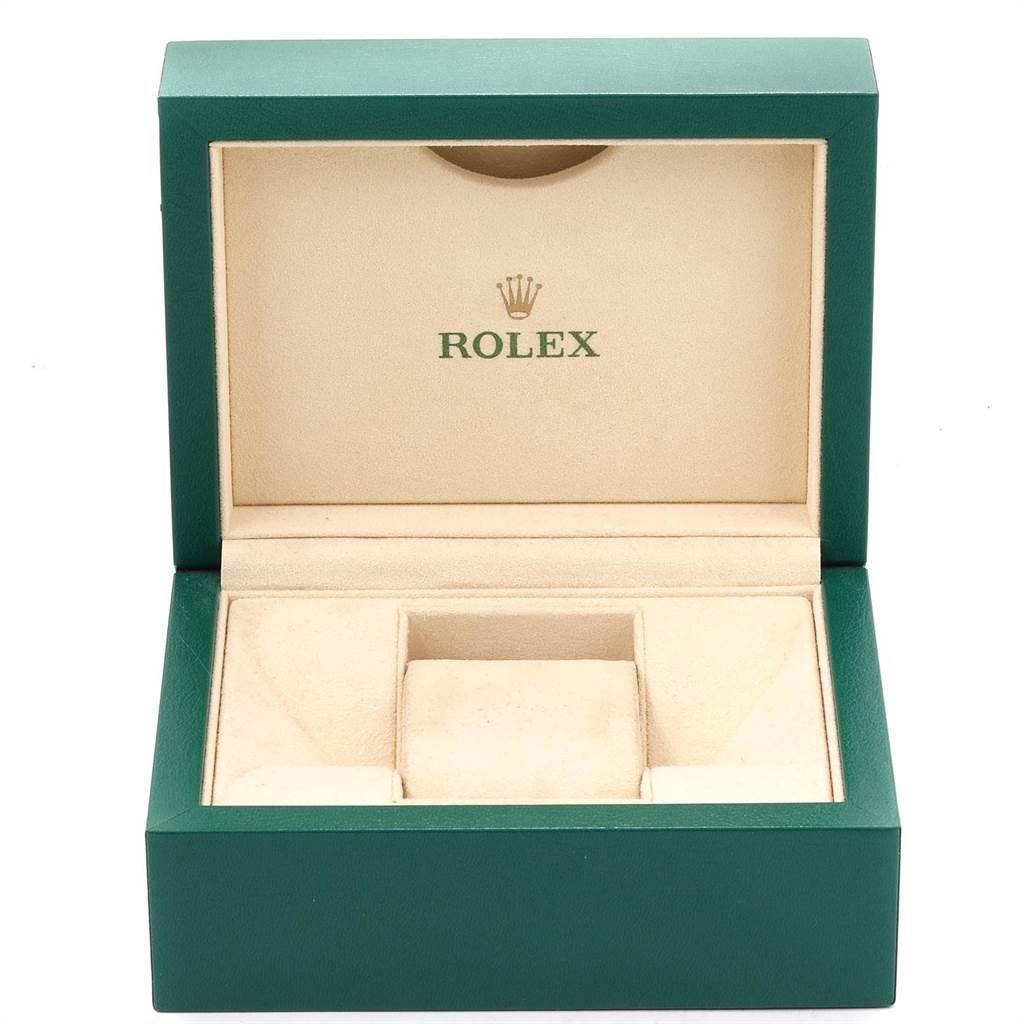 Rolex Oyster Perpetual Silver Blue Concentric Dial Unisex Watch 116000 5