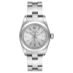 Rolex Oyster Perpetual Silver Dial Oyster Bracelet Steel Ladies Watch 67180