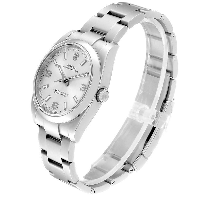 Rolex Oyster Perpetual Silver Dial Steel Men's Watch 114200 Unworn 1
