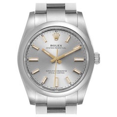 Rolex Oyster Perpetual Silver Dial Steel Mens Watch 124200 Unworn