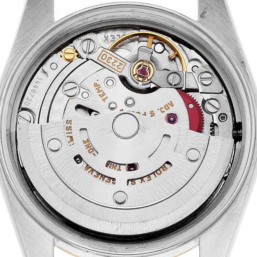 Rolex Oyster Perpetual Silber Zifferblatt Stahl-Gelbgold-Uhr 76193 4