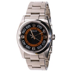 Rolex Oyster Perpetual Stainless Steel Automatic Black Dial Unisex Watch