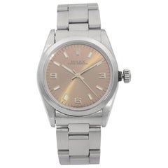Rolex Oyster Perpetual Stainless Steel Bronze Dial Automatic Ladies Watch 67480