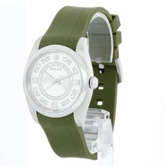 Rolex Oyster Perpetual Stainless Steel  Men's Watch 116000 with Rubber Strap