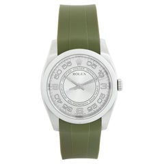 Rolex Oyster Perpetual Stainless Steel  Men's Watch 116000 with Rubber Strap