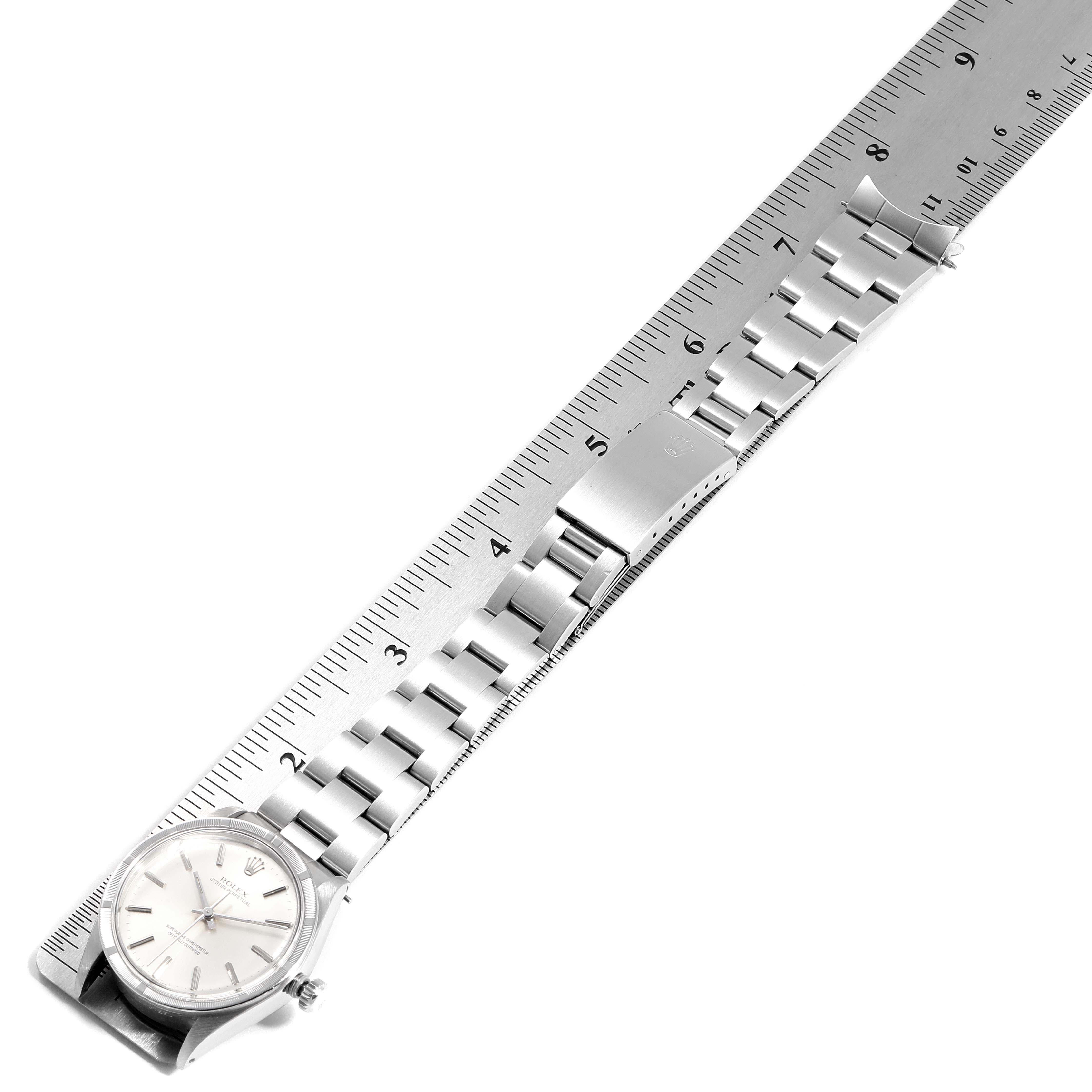 Rolex Oyster Perpetual Stainless Steel Vintage Men's Watch 1007 For Sale 6