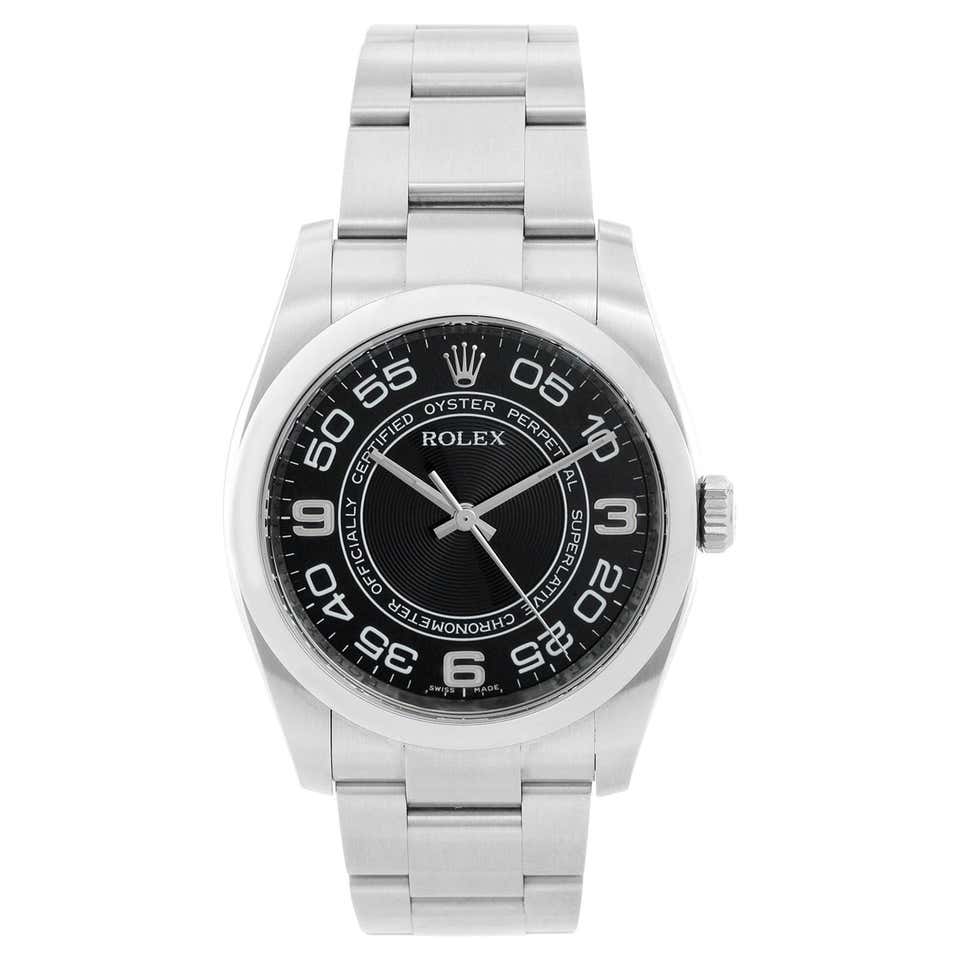 Rolex Model 5050 Perpetual Bubble Back Stainless Steel Men's Wristwatch ...