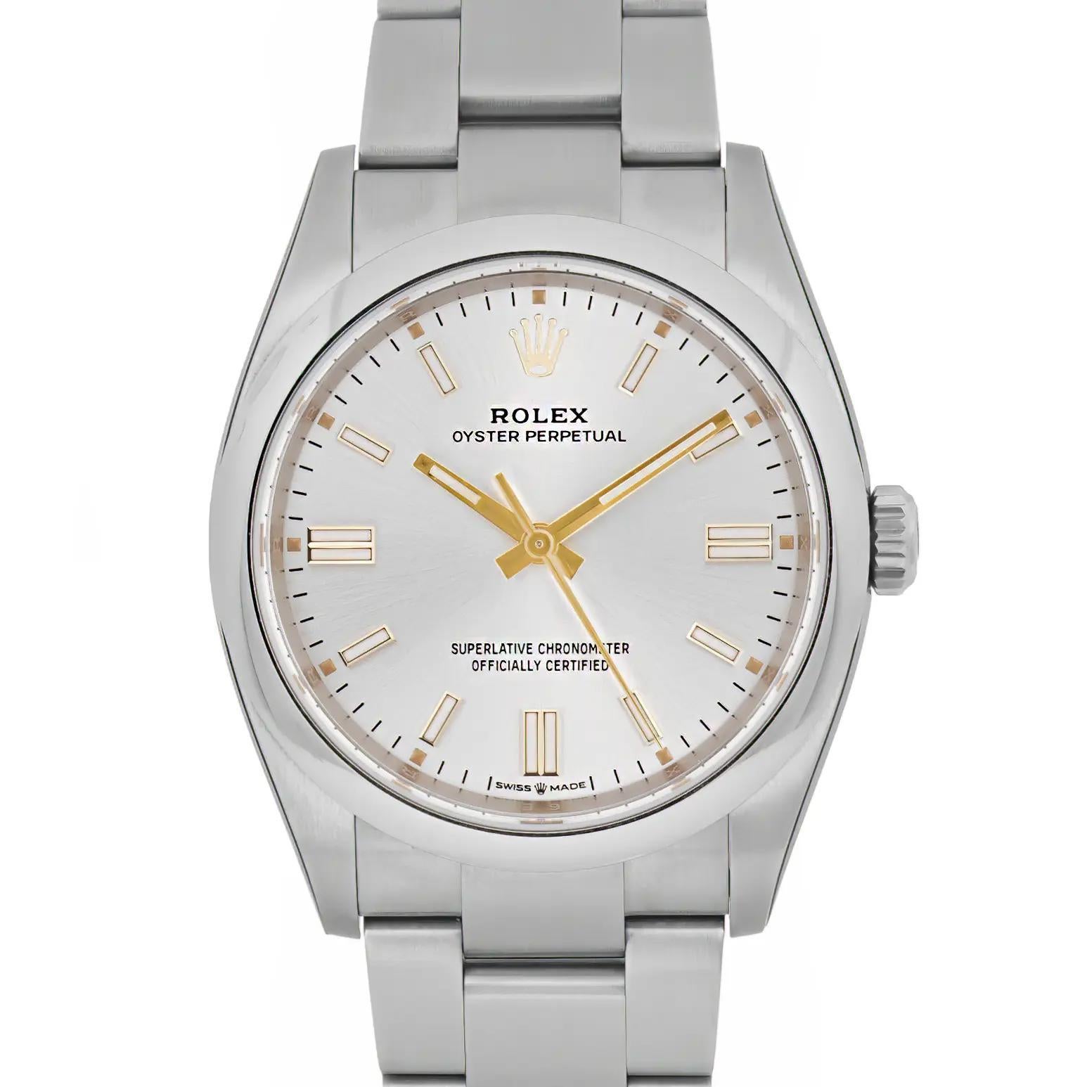 Nuevo Stock Antiguo. Tarjeta 2020. Rara edición de dominó con todas las pegatinas. Caja y papeles originales.

Información general
Marca: Rolex

Model No: Oyster Perpetual

Model No.: 126000

Estilo: Lujo

Tipo: Reloj de pulsera

Departamento: