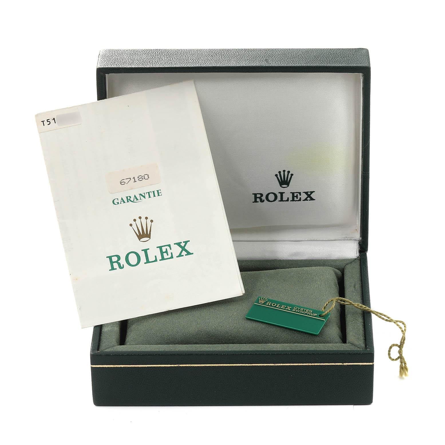 Rolex Oyster Perpetual Steel Black Dial Ladies Watch 67180 Box Papers 7