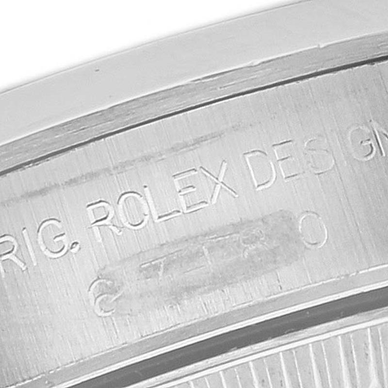 Rolex Oyster Perpetual Steel Black Dial Ladies Watch 67180 Papers 2