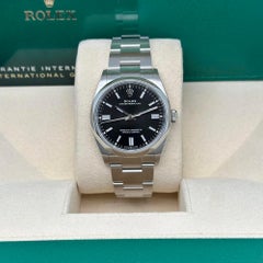 New 2025 Rolex Oyster Perpetual Steel Black Index Dial Automatic Watch 126000