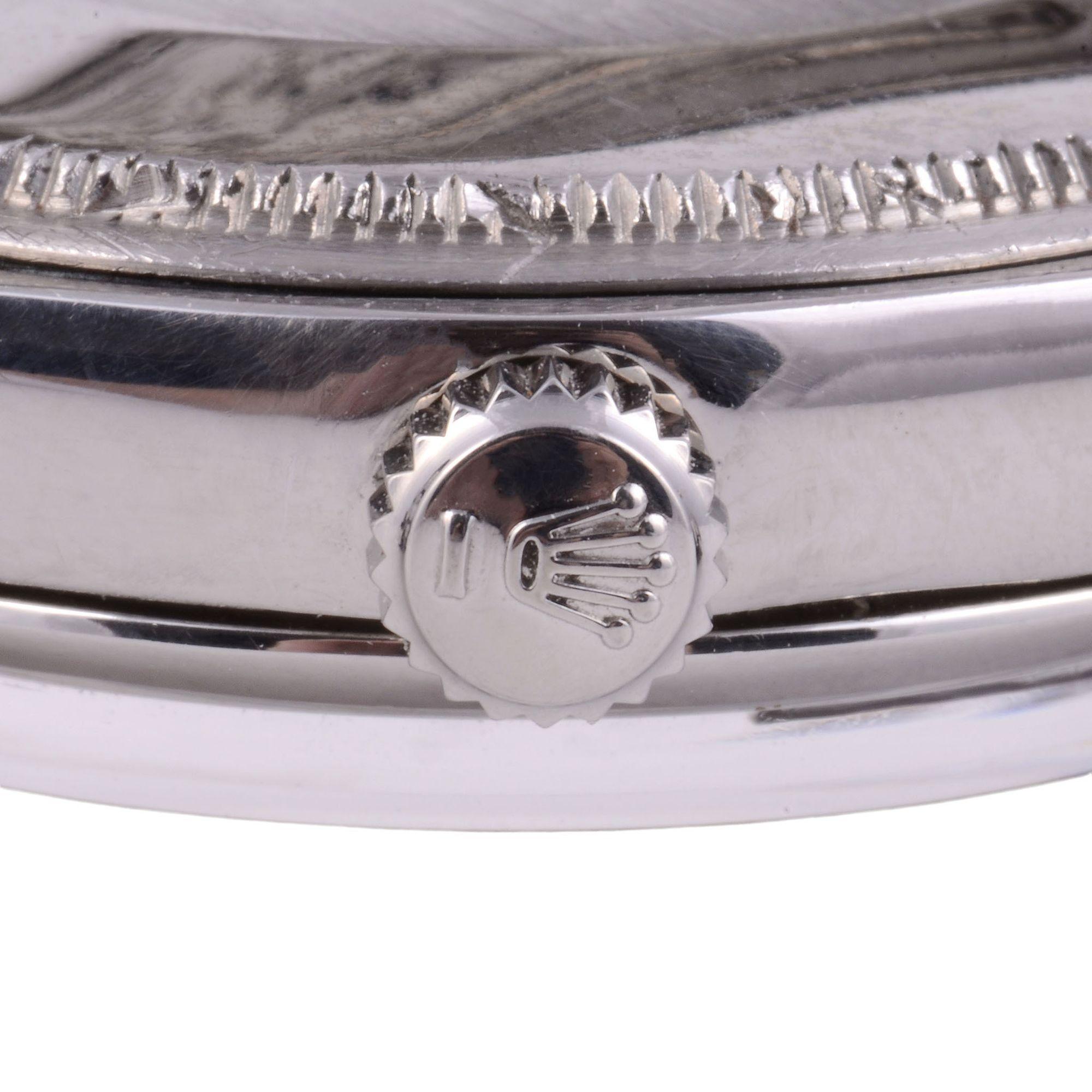 Rolex Oyster Perpetual Stahlarmband-Armbanduhr für Damen oder Herren