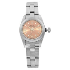 Rolex Oyster Perpetual Steel Bronze Sticks Dial Automatic Ladies Watch 67180