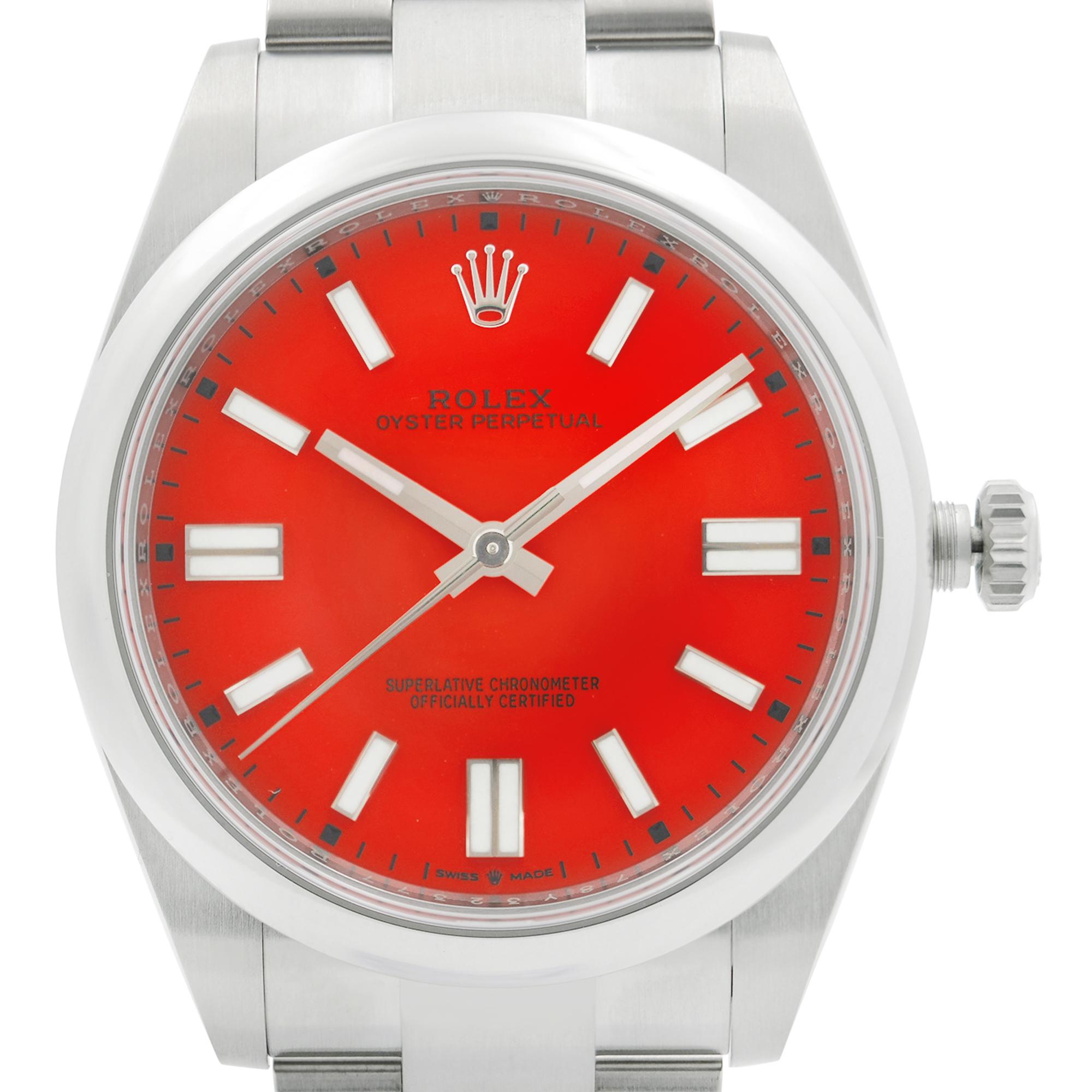 Non portés. Modèle abandonné. Cadran original. La boîte et les papiers d'origine sont inclus.

Détails de la marque et du modèle :
Marque : Rolex
Modèle : Rolex Oyster Perpetual 124300
Numéro de modèle : 124300
Style : Luxe
Type de mouvement :