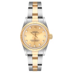 Rolex Oyster Perpetual Steel Yellow Gold Diamond Ladies Watch 76193