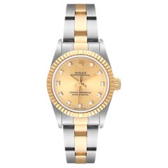Rolex Oyster Perpetual Steel Yellow Gold Diamond Ladies Watch 76193