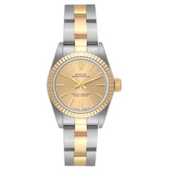 Vintage Rolex Oyster Perpetual Steel Yellow Gold Ladies Watch 67193