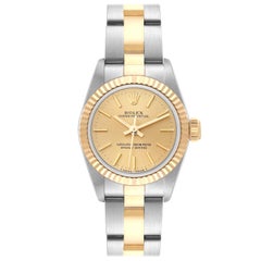 Vintage Rolex Oyster Perpetual Steel Yellow Gold Ladies Watch 67193