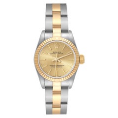 Vintage Rolex Oyster Perpetual Steel Yellow Gold Ladies Watch 67193