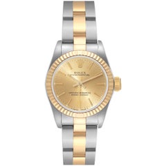 Vintage Rolex Oyster Perpetual Steel Yellow Gold Ladies Watch 67193