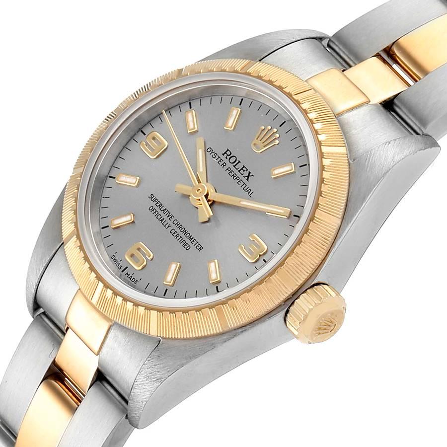 Rolex Oyster Perpetual Steel Yellow Gold Ladies Watch 76243 1