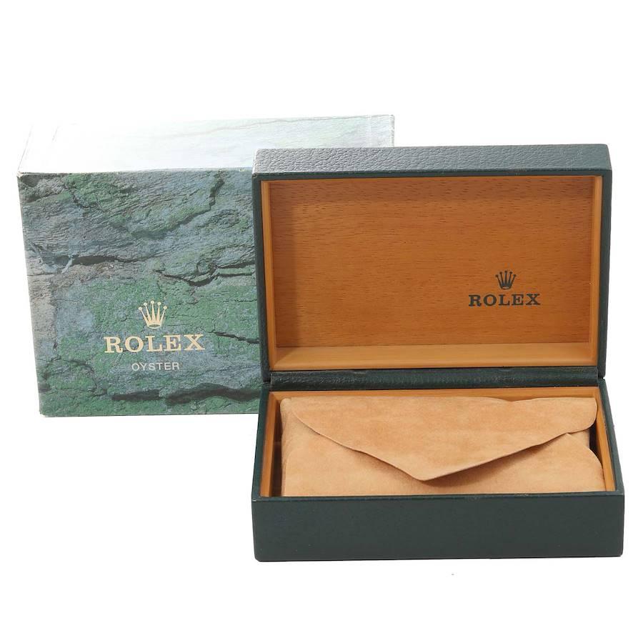 Rolex Oyster Perpetual Steel Yellow Gold Slate Dial Mens Watch 14203 5
