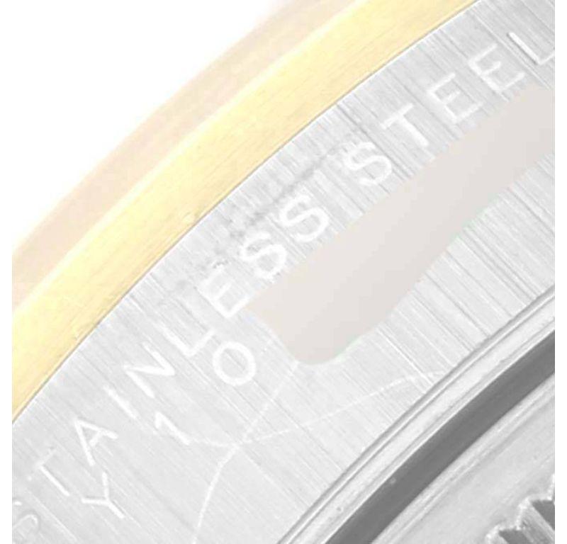 Rolex Oyster Perpetual Steel Yellow Gold Slate Dial Mens Watch 14203 1