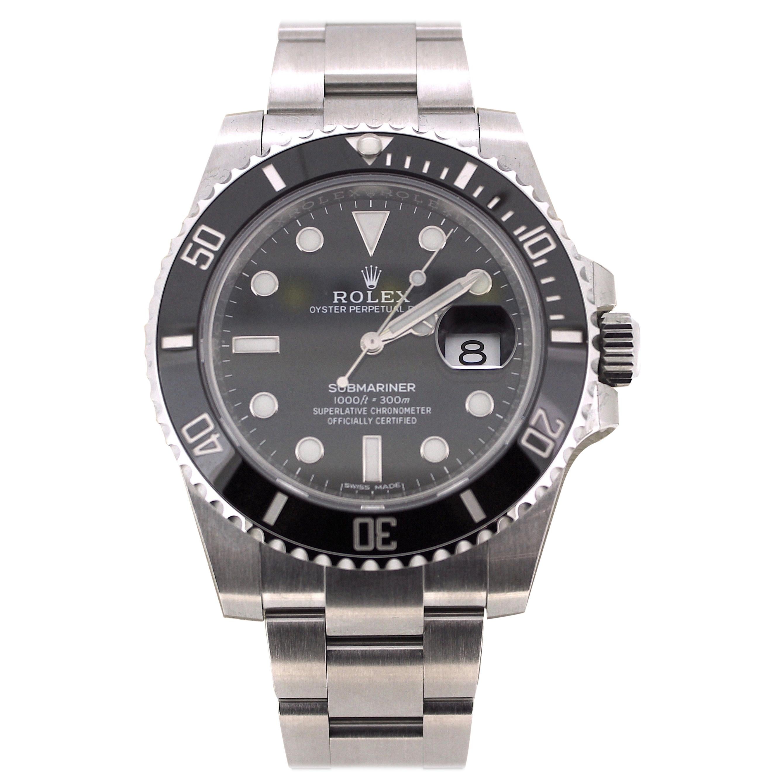 Rolex Oyster Perpetual Submariner 116610 Stainless Steel Watch Paper and Box