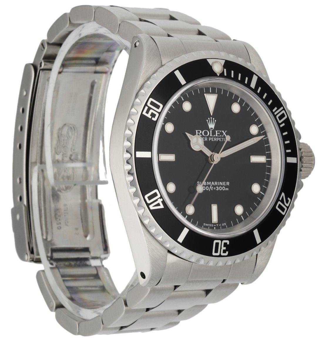 Rolex Oyster Perpetual Submariner 14060 No Date Men's Watch In Excellent Condition In Great Neck, NY