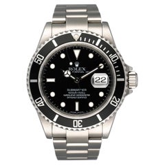 Used Rolex Oyster Perpetual Submariner 16610T Engraved Rehaut Mens Watch