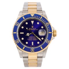 Rolex Oyster Perpetual Submariner Bluesy Date Automatic Watch Stainless S