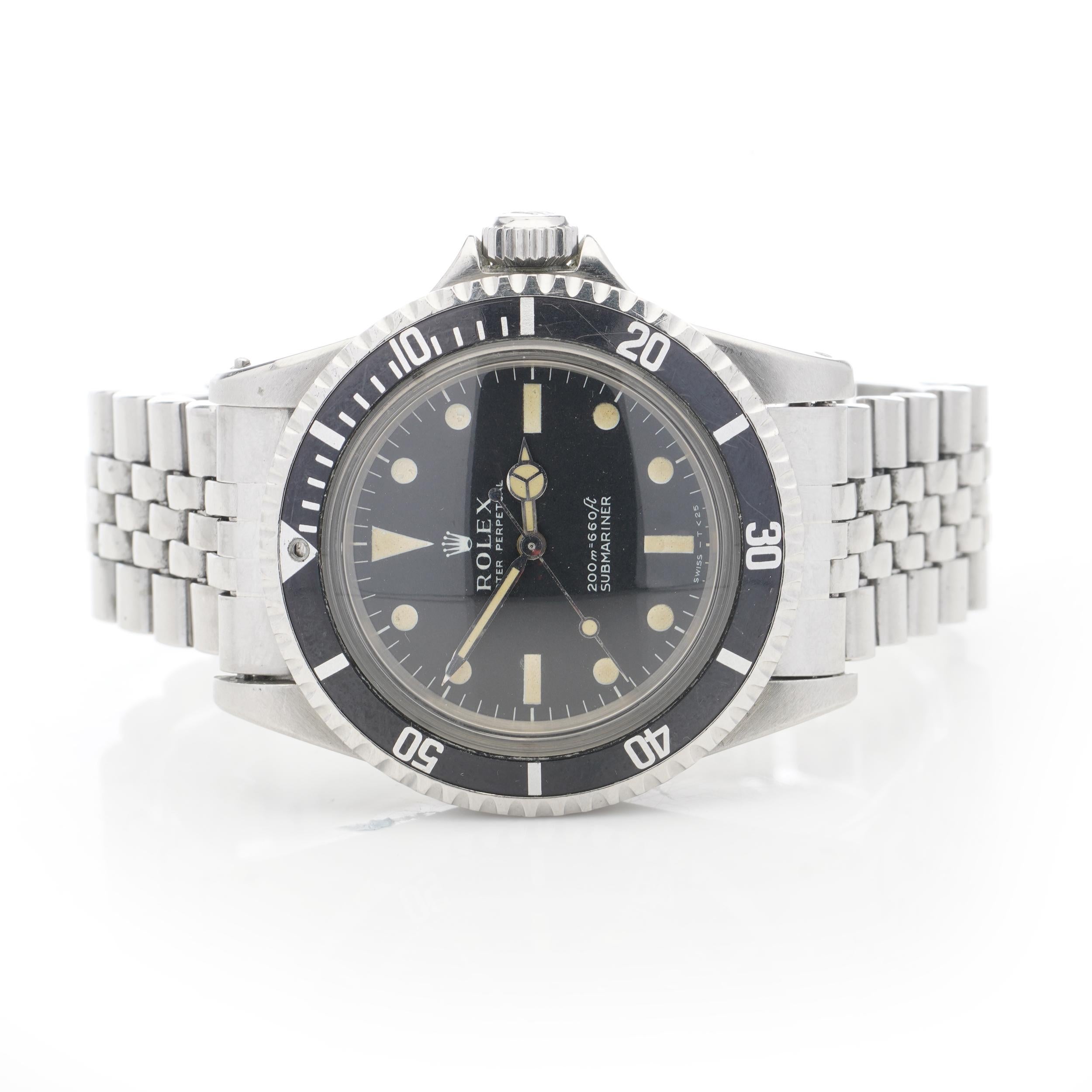 Rolex Oyster Perpetual Submariner, 5513, Stainless Steel Watch For Sale 6