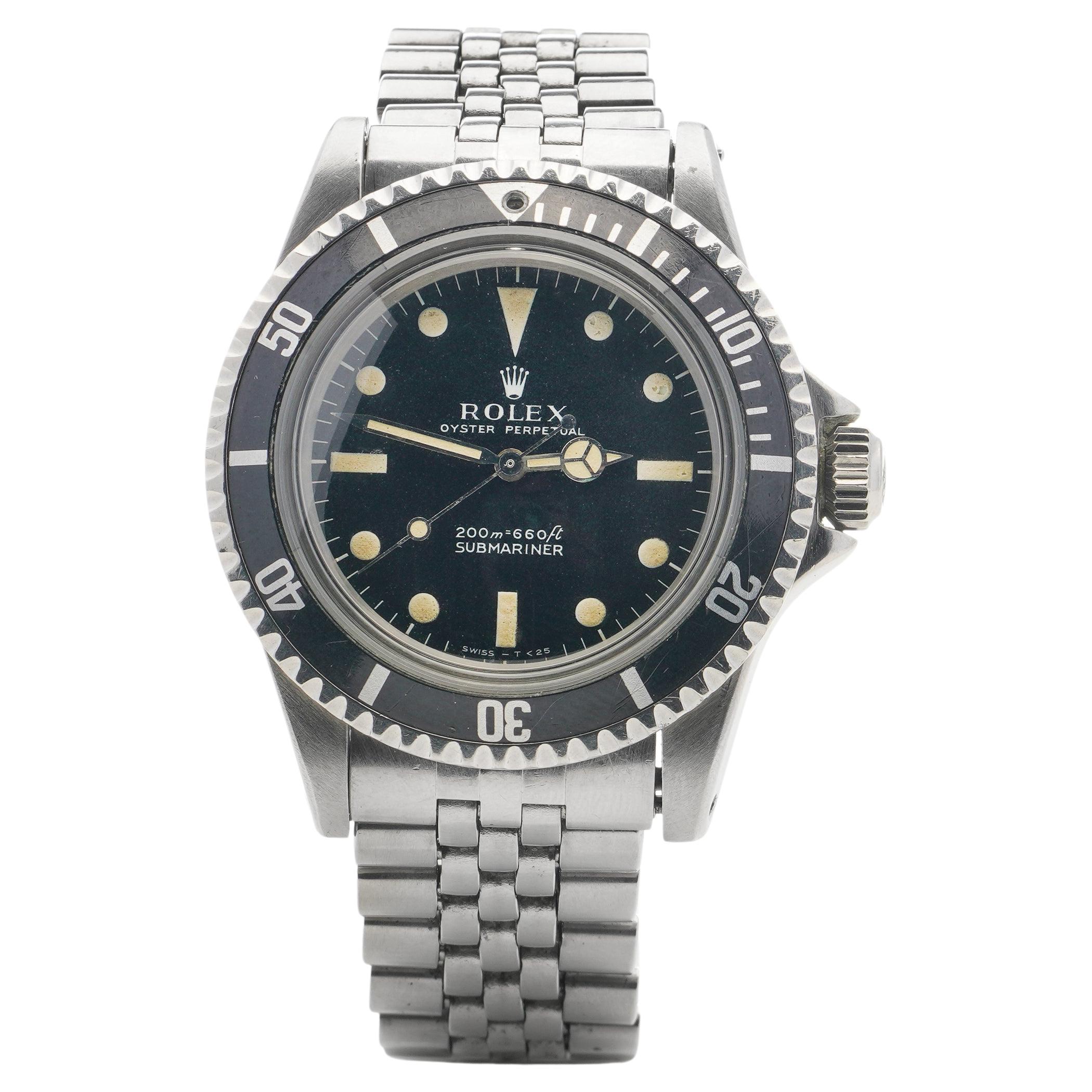 Rolex Oyster Perpetual Submariner, 5513, Stainless Steel Watch For Sale