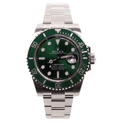 Rolex Oyster Perpetual Submariner Hulk Date Automatikuhr aus Edelstahl 