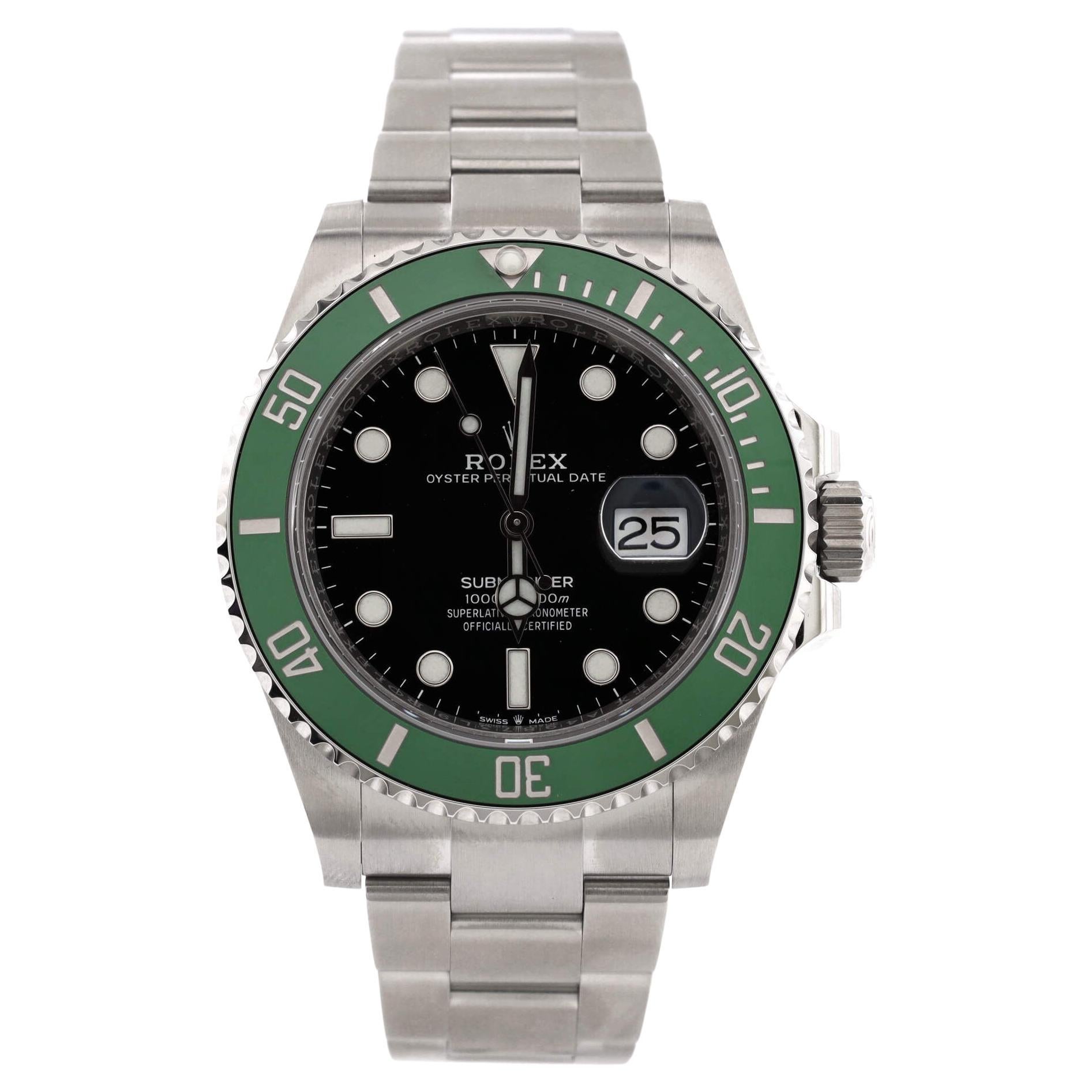 Rolex Oyster Perpetual Submariner Hulk Date Automatic Watch Stainless