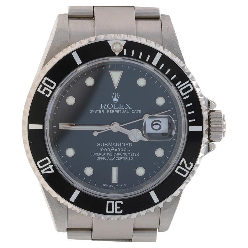 Rolex Oyster Perpetual Submariner Montre pour homme 16610 Stainless Automatic 1Yr Wnty