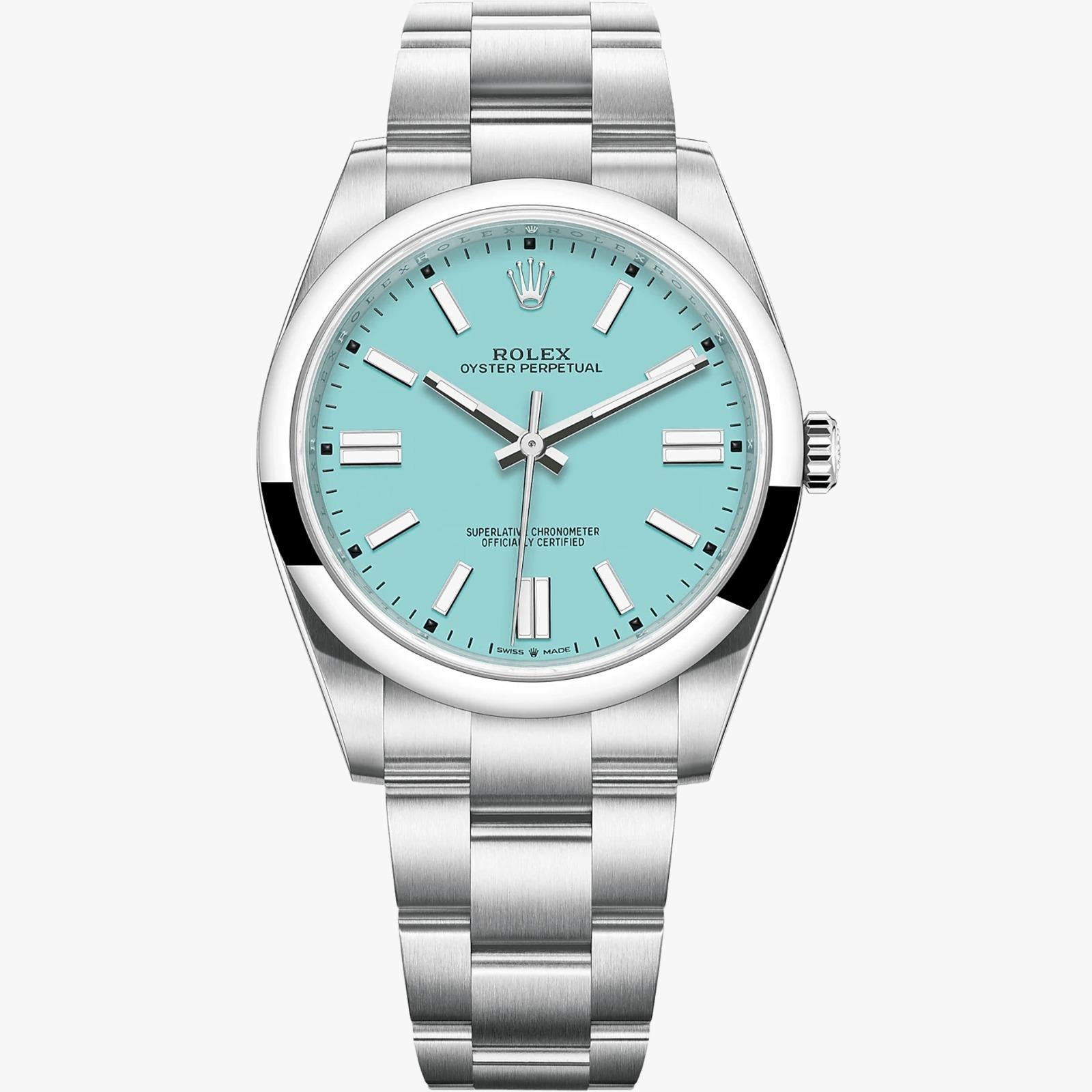 rolex oyster turquoise 41