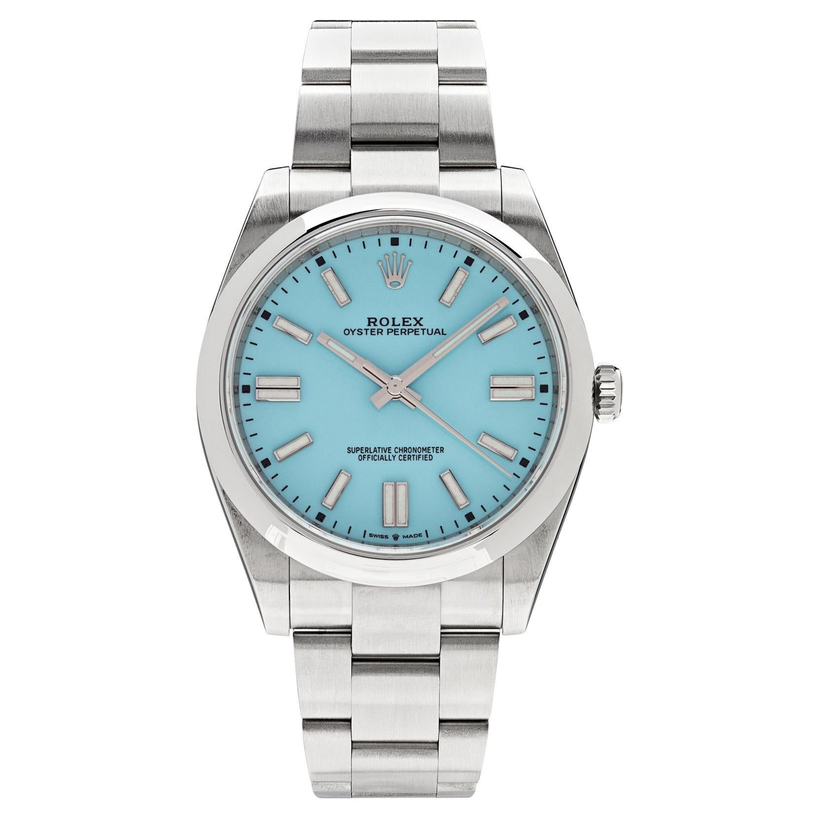 oyster perpetual 41 blue dial