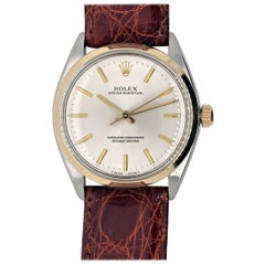 Rolex Oyster Perpetual, Two-Tone, on Strap circa 1989