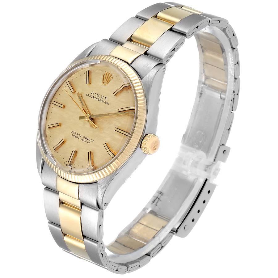 Rolex Oyster Perpetual Vintage Steel Yellow Gold Men's Watch 1002 For Sale 1